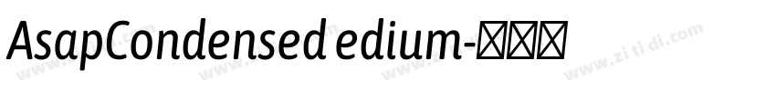 AsapCondensed edium字体转换